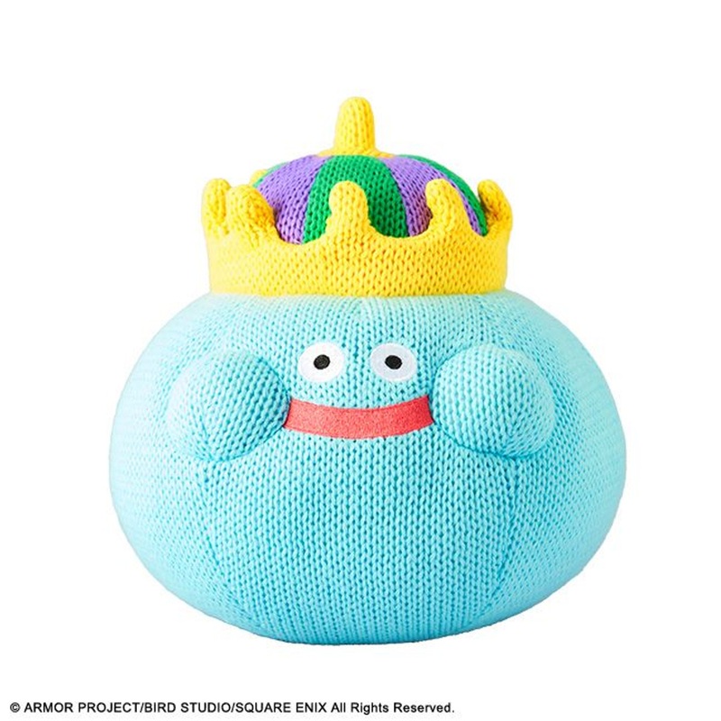 Square Enix Amigurumi Plush Toy Smile Slime: King Slime (Dragon Quest)