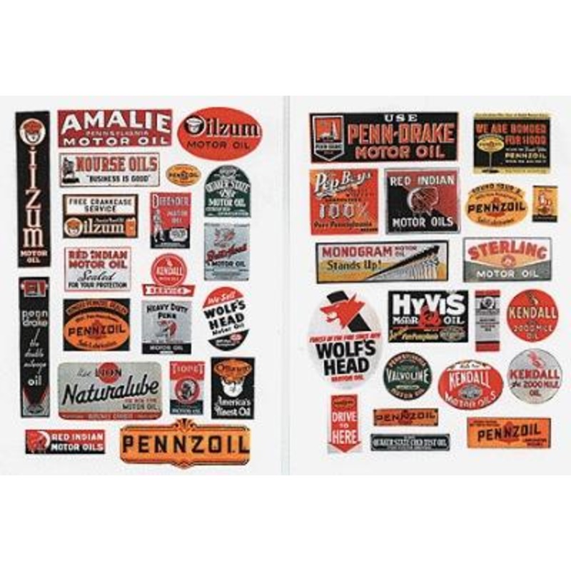 1930s-1950’s Vintage Motor Oil Signs