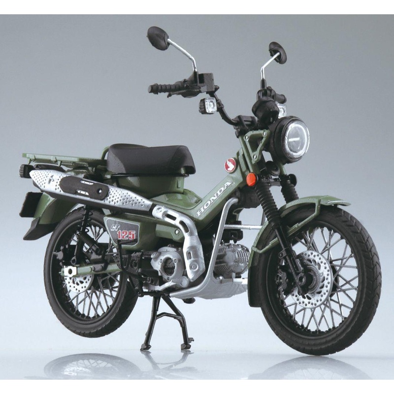 Aoshima 1/12 Honda CT125 Hunter Cub Pearl Organic Green Finished Model