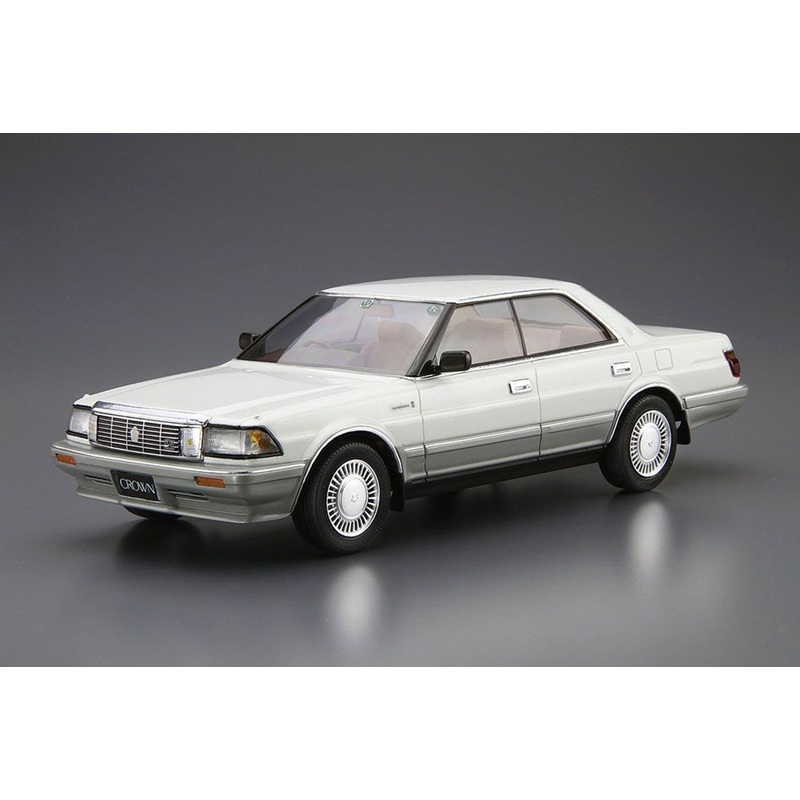 Aoshima The Model Car 1/24 Toyota UZS131 Crown Royal Saloon G ’89 Plastic Model