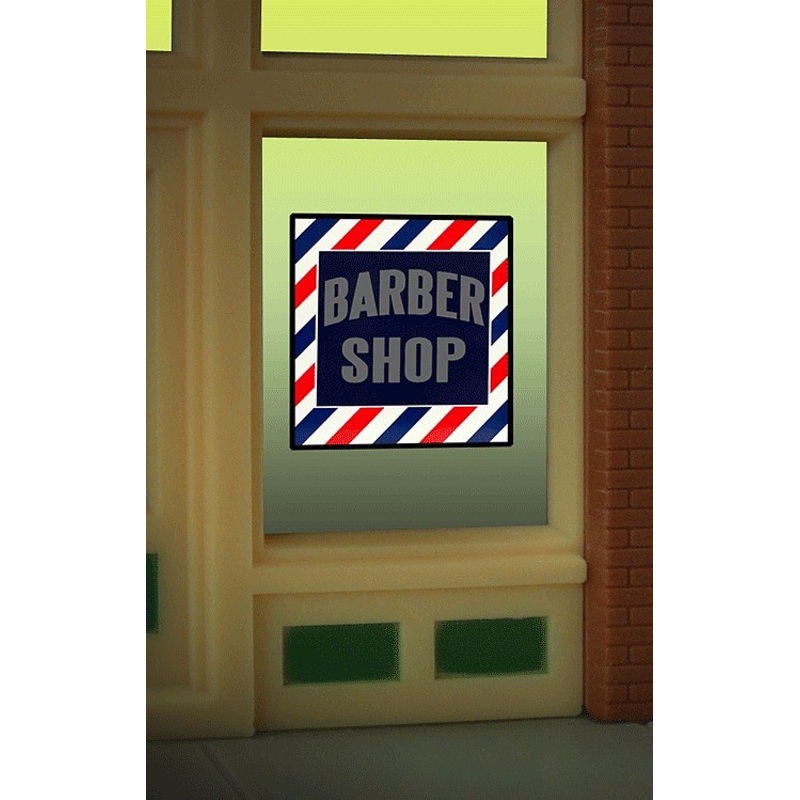 Barber Shop Flashing Neon Window Sign