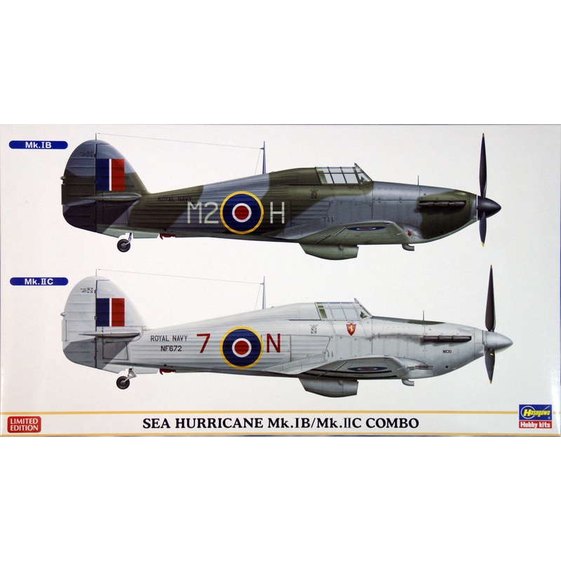 Hasegawa 02025 Sea Hurricane Mk.IB/Mk.IIC Combo (2 plane set) 1/72 Scale Kit