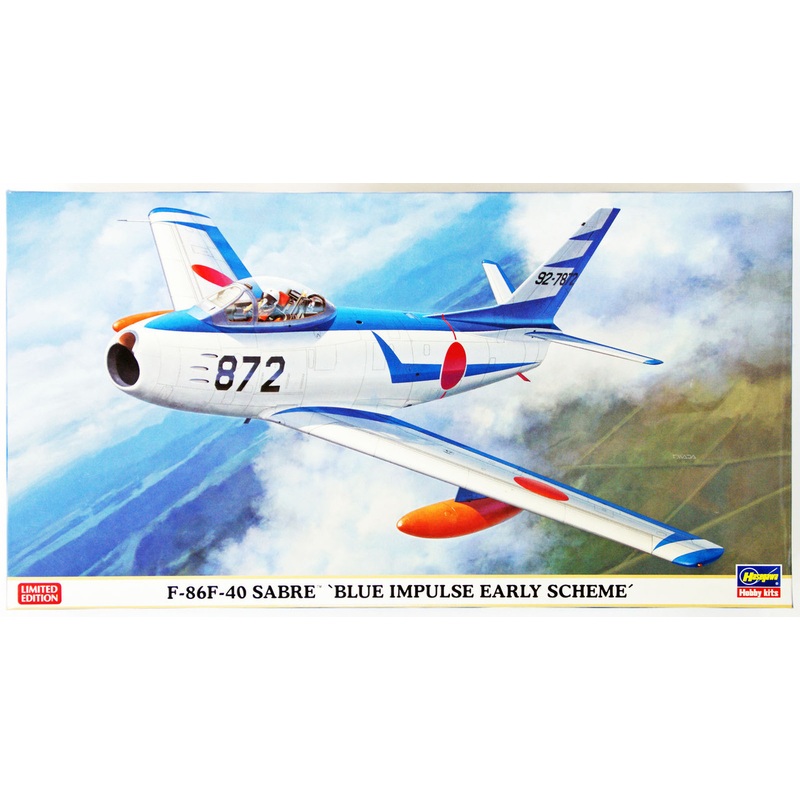 Hasegawa 07381 F-86F-40 Sabre Blue Impulse Early Scheme 1/48 Scale Kit