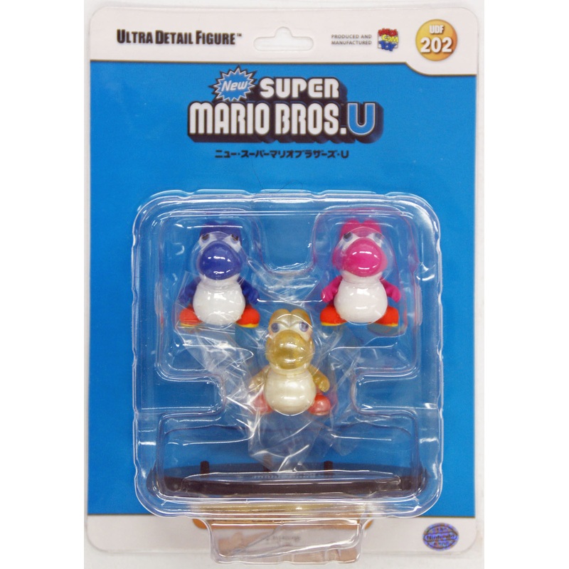 Medicom UDF-202 Ultra Detail Figure Nintendo New Super Mario Bros. U Yoshi 3 pcs