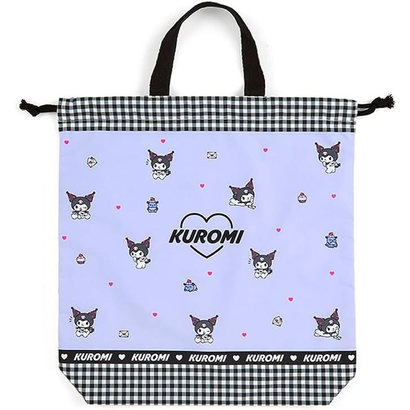 Sanrio Drawstring Bag With Handle – Kuromi