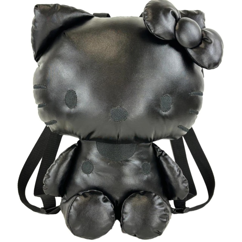 Sanrio Kitty Metallic Body Backpack Black