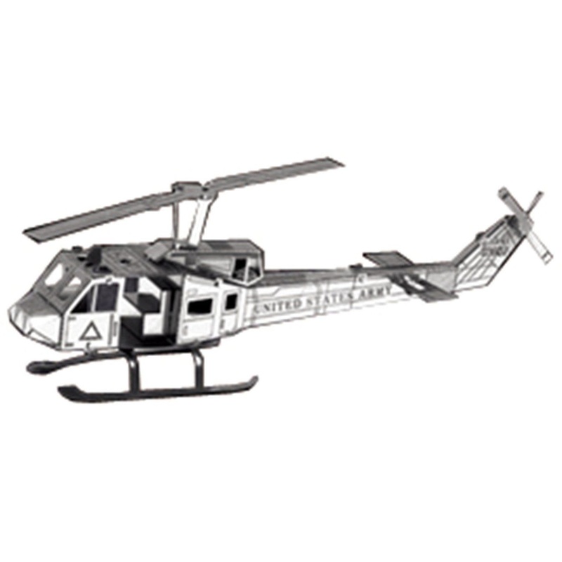 Tenyo TMN-09 Metallic Nano Puzzle Huey Helicopter
