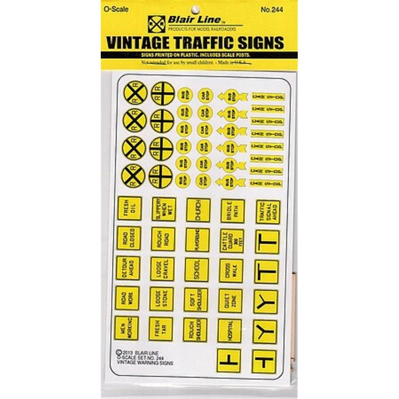 Vintage Caution Traffic Signs