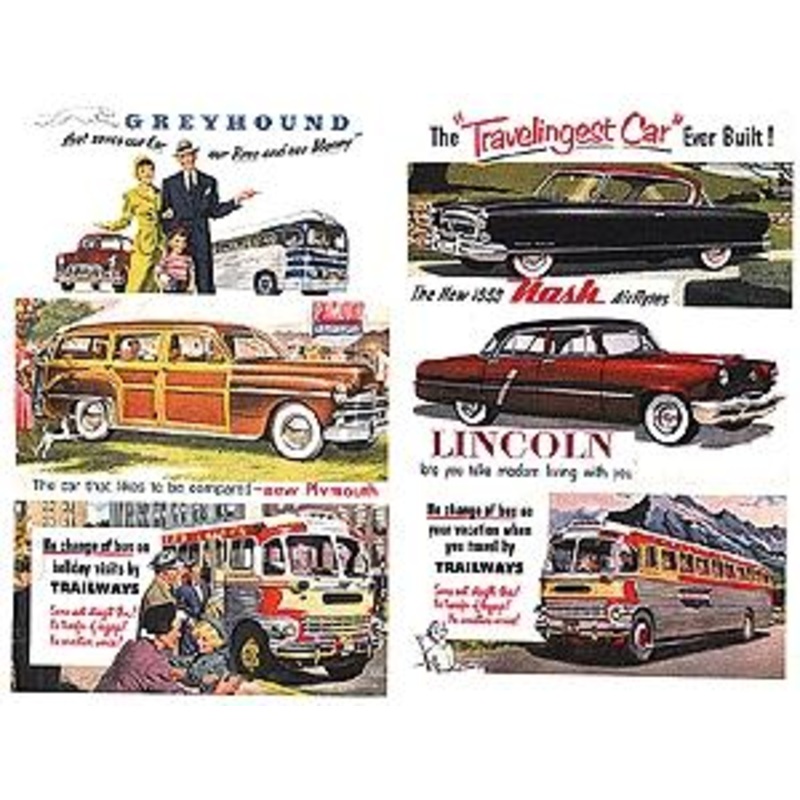 1940s &1950s Automobile Signs Set 1