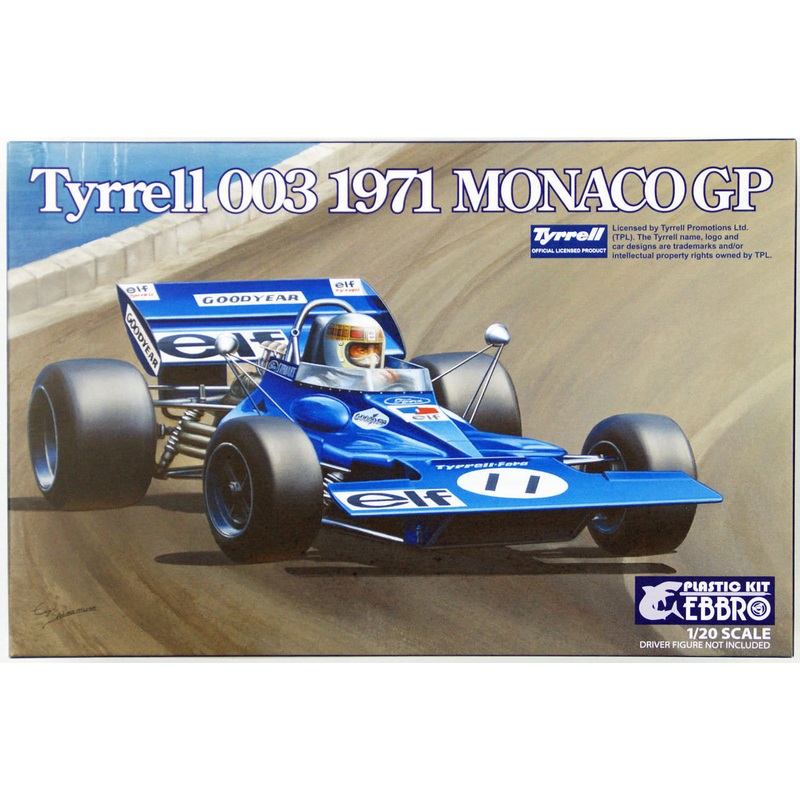 Ebbro 20007 Tyrrell 003 1971 Monaco GP 1/20 Scale plastic model Kit