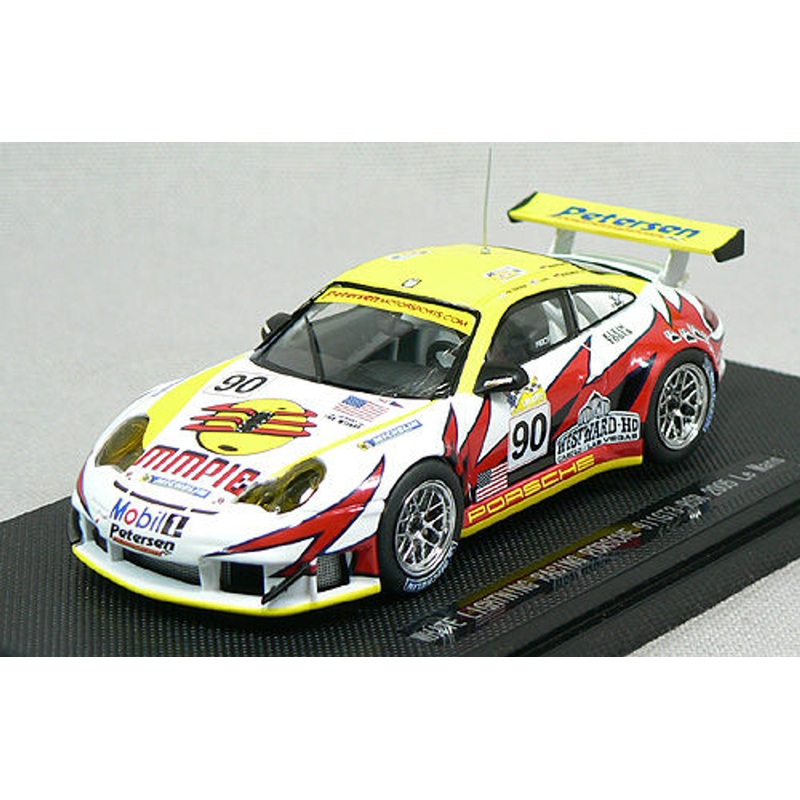Ebbro 43777 WHITE LIGHTNING PORSCHE 911 GT3 LEMANS 1/43 Scale