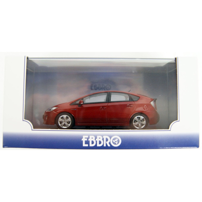 Ebbro 45152 Toyota Prius Red Mica Metallic 1/43 Scale