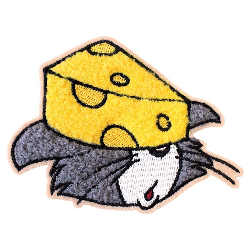 T’s Factory Tom And Jerry Fluffy Embroidered Sticker Cheese / Tom