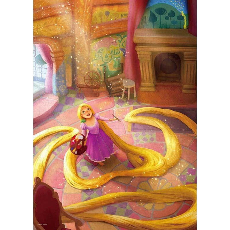 Tenyo D-500-633 Jigsaw Puzzle Draw your thoughts (Tangled) (500 Pieces)