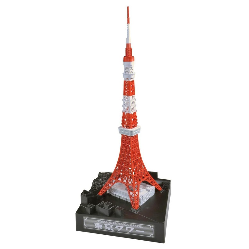 Toy Club 1/2000 Easy Model Tokyo Tower Pre-Painted Model