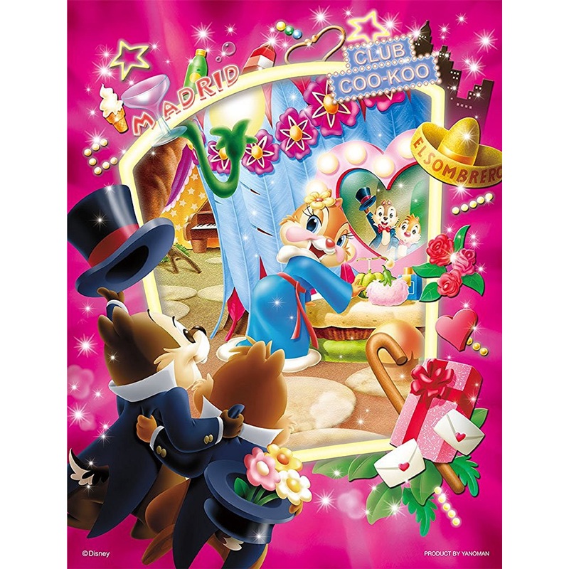 Yanoman Jigsaw Puzzle 42-33 Disney Chip ‘n’ Dale & Clarice (300 Small Pieces)