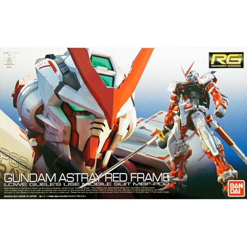 Bandai RG-19 Gundam Astray Red Frame MBF-P02 1/144 Scale Kit