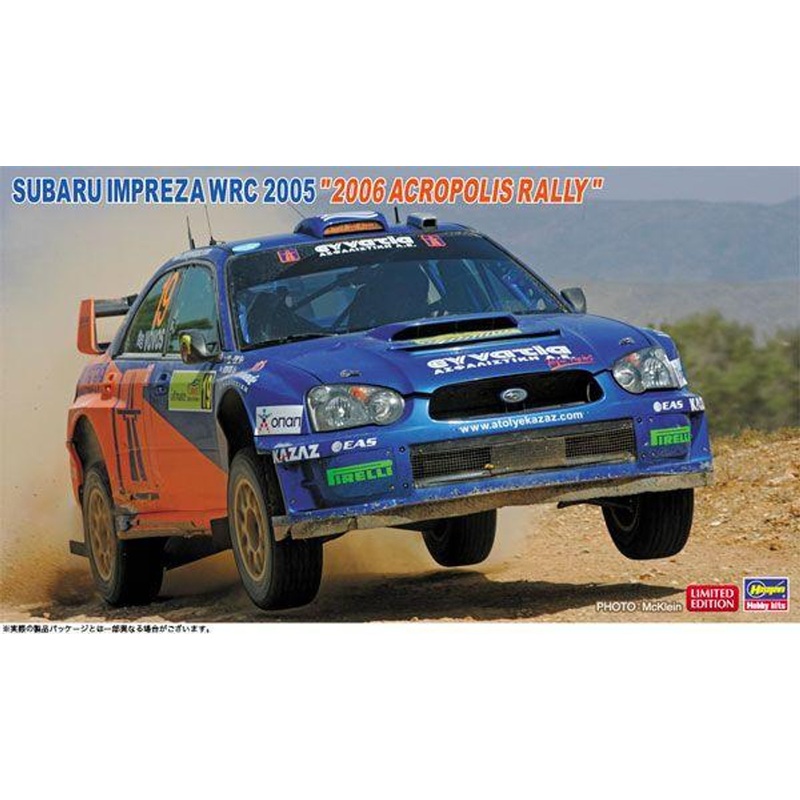Hasegawa 1/24 Subaru Impreza WRC 2005 “2006 Acropolis Rally” Plastic Model