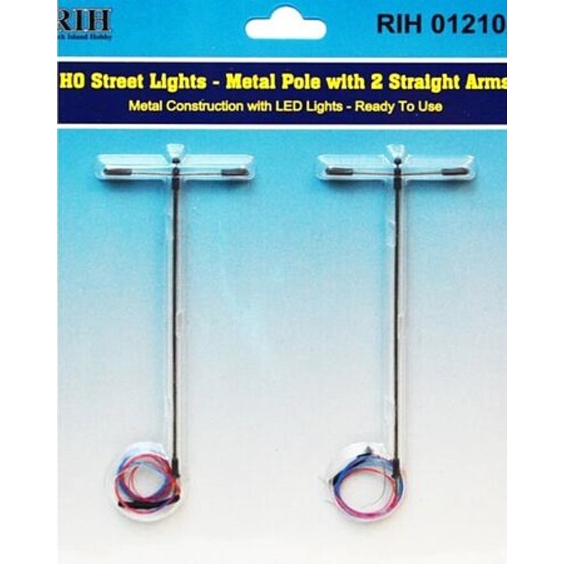 HO LIGHT POLE 2 STRGT ARM