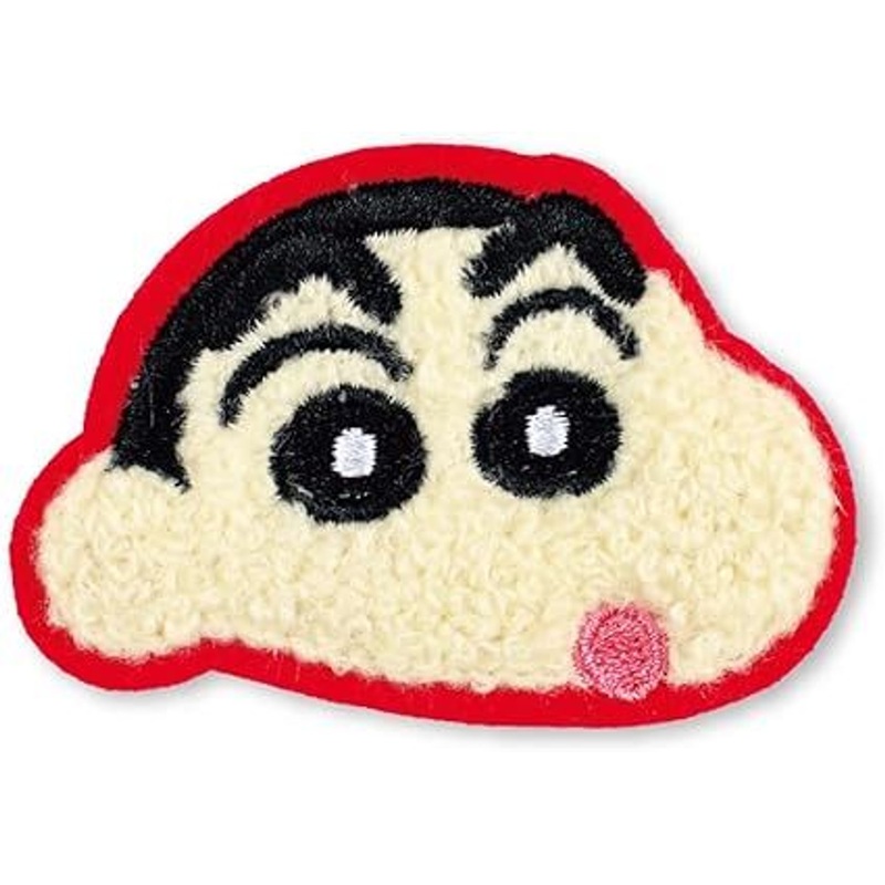 T’s Factory Crayon Shin-chan Mokomoko Fluffy Embroidery Sticker Shin-chan