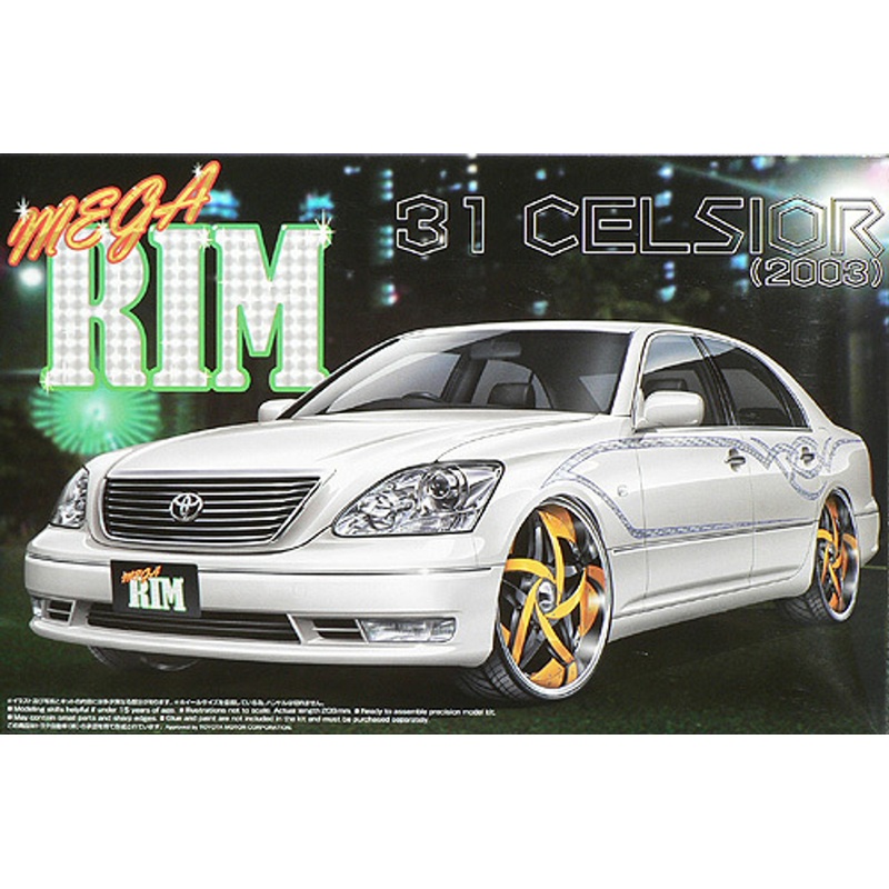 Aoshima 46340 Toyota Celsior (UCF31) 2003 Mega RIM Design 1/24 Scale Kit