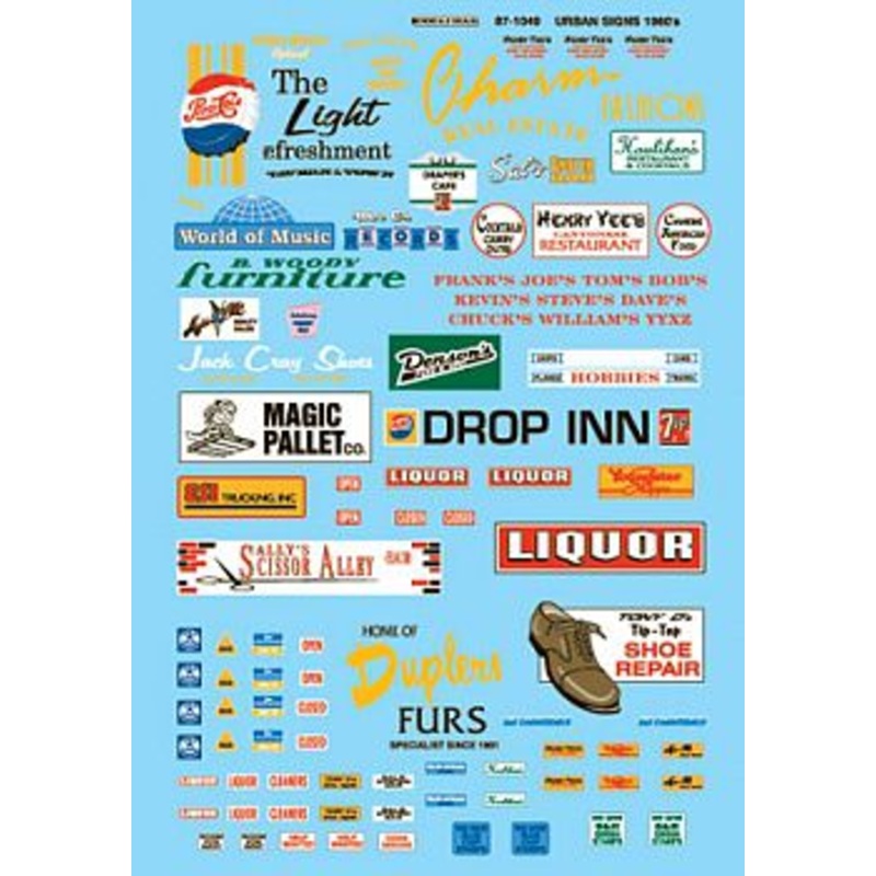 Building Sign Assorted Stores/Commerical Buildings