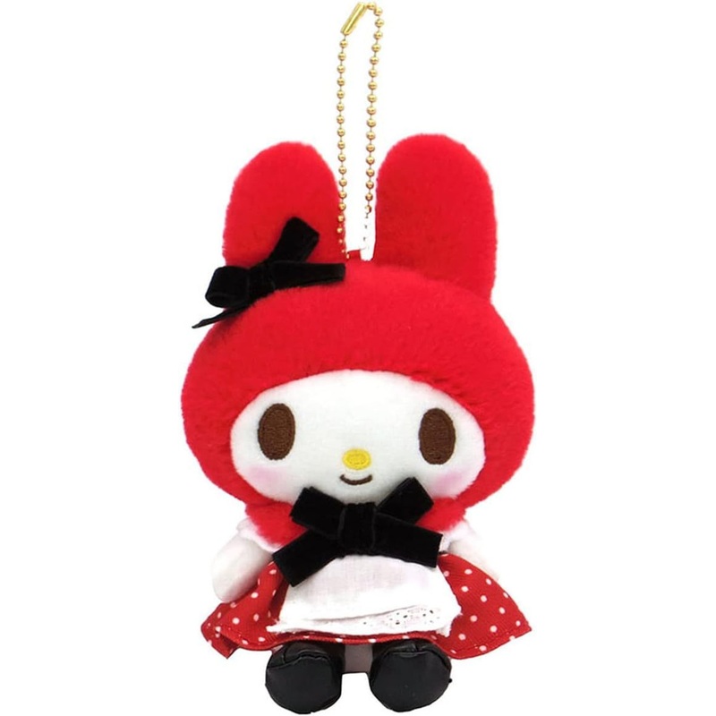 Nakajima Sanrio  Plush Mascot Holder My Melody (Retro Red)
