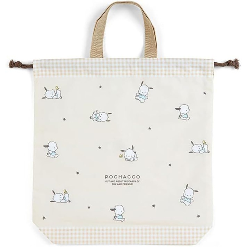 Sanrio Drawstring Bag With Handle – Pochacco