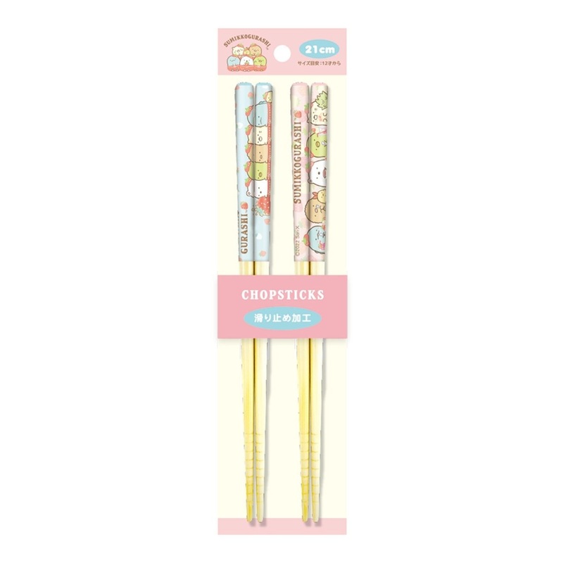 T’s Factory Bamboo Chopsticks 2 Pair Set – Sumikko Gurashi – Strawberry Fair