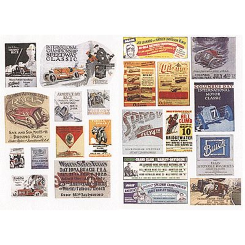 Vintage Racing & Speedway Signs 1920s to 1940s