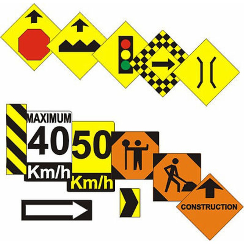 Assorted Road Signs (wooden kit)