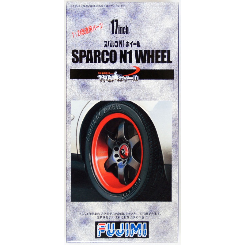 Fujimi TW58 Sparco N1 Wheel & Tire Set 17 inch 1/24 Scale Kit