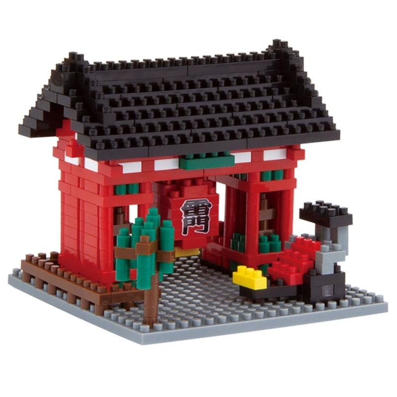 Kawada NBH-054 nanoblock Japanese Asakusa Kaminarimon