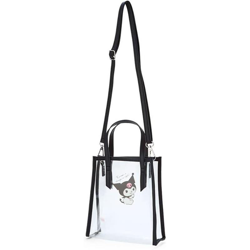Sanrio Clear 2 Way Bag with Shoulder Strap Kuromi