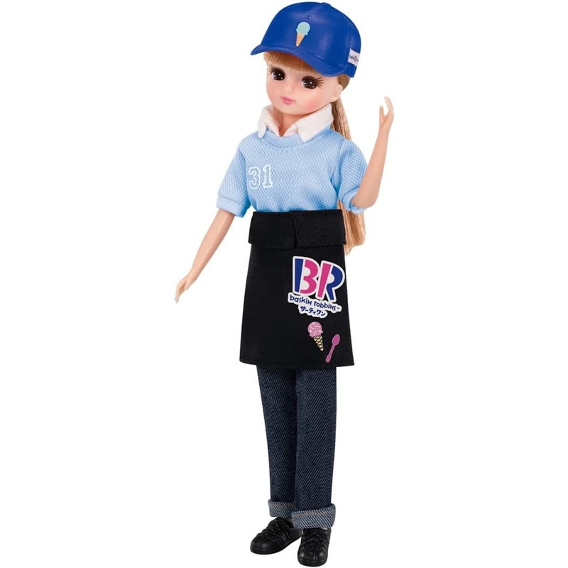 Takara Tomy Licca Doll Baskin Robbins Shop Clerk Blue Costume