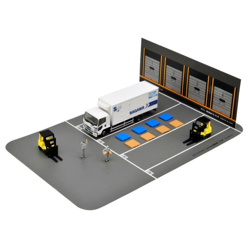 Tomytec Truck Collection Logistics Site Track Set E Sagawa Express (N scale)