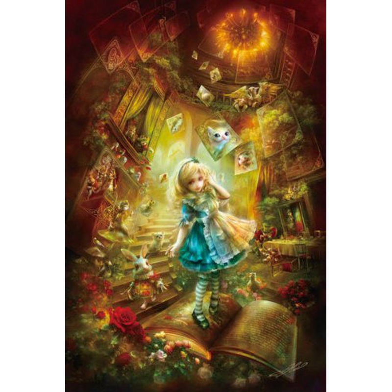 APPLEOne Jigsaw Puzzle 108-078 Alice in Wonderland (108 Pieces)