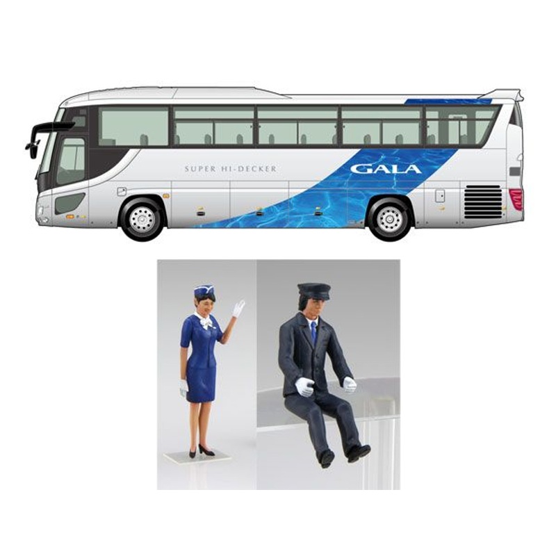 Fujimi 1/32 Tourist BUS Series No.3 EX-1 Isuzu Gala Super High Decker Plastic Model