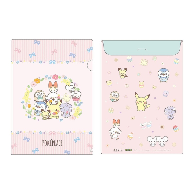 Pokemon Center Original Clear File (With Envelope )Poke Peace Flower Series
