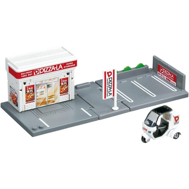 Takara Tomy Tomica World Tomica Town Pizza-La (w/ Tomica)
