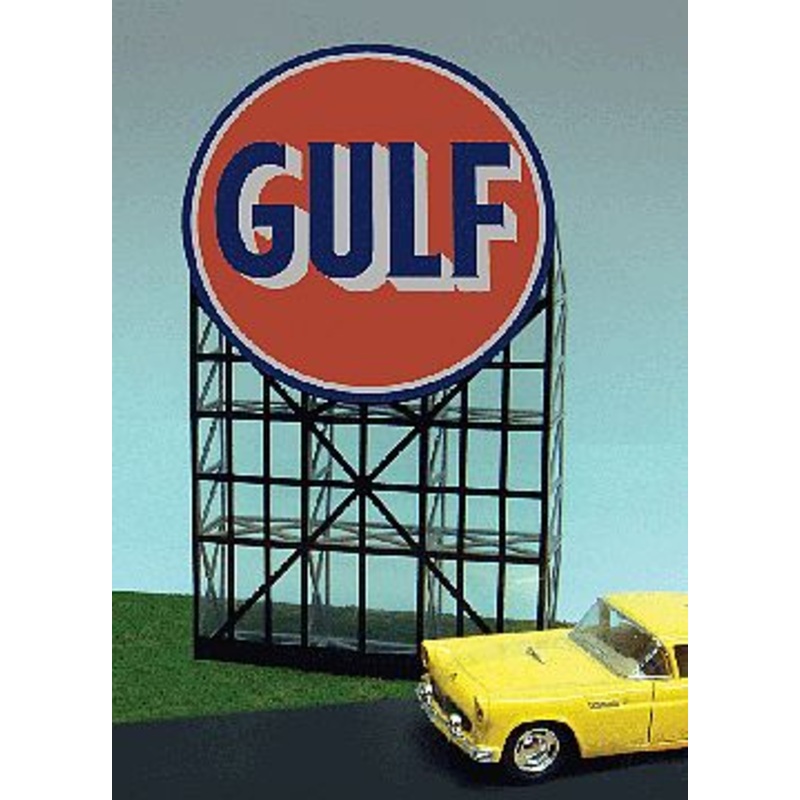 Gulf Gasoline Animated Neon Billboard Kit