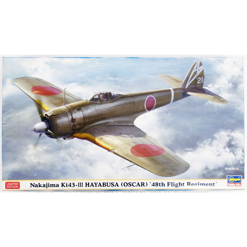 Hasegawa 07418 Nakajima Ki43-III Hayabusa (Oscar) 48th Flight Regiment 1/48 Scale Kit