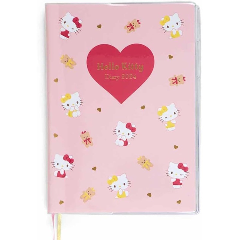 Sanrio B6 Diary 2024 Schedule Book – Hello Kitty (Horizontal Line)