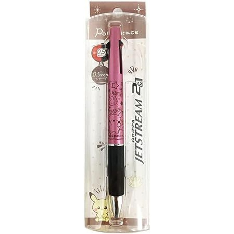 Showa Note Pokemon Center 2&1 Multi Function Pen Jetstream PokePeace Pink 0.5mm