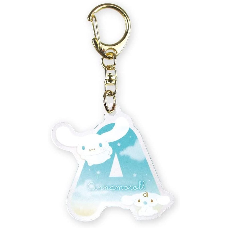 T’s Factory Initial Acrylic Keychain Sanrio Cinnamoroll & Milk A