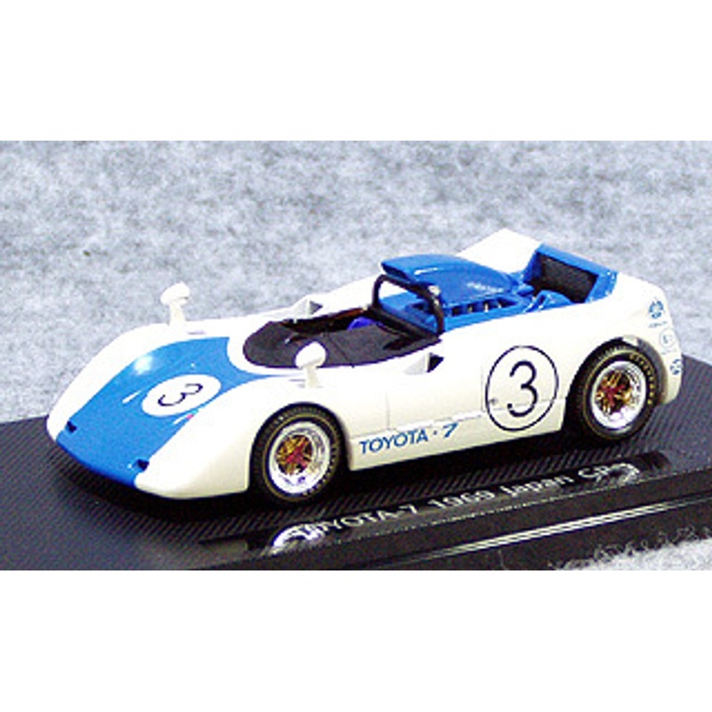 Ebbro 43664 Toyota 7 Japanese GP 1969 No.3 (White/Blue) 1/43 Scale
