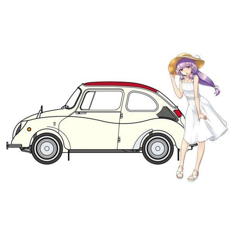 Hasegawa 1/24 Subaru 360 Deluxe Claire Frost w/ Figure Plastic Model