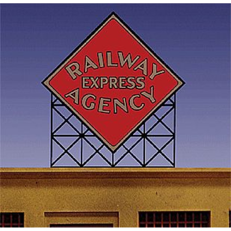 Railway Express Agency Large Diamond Logo Animated Billboard