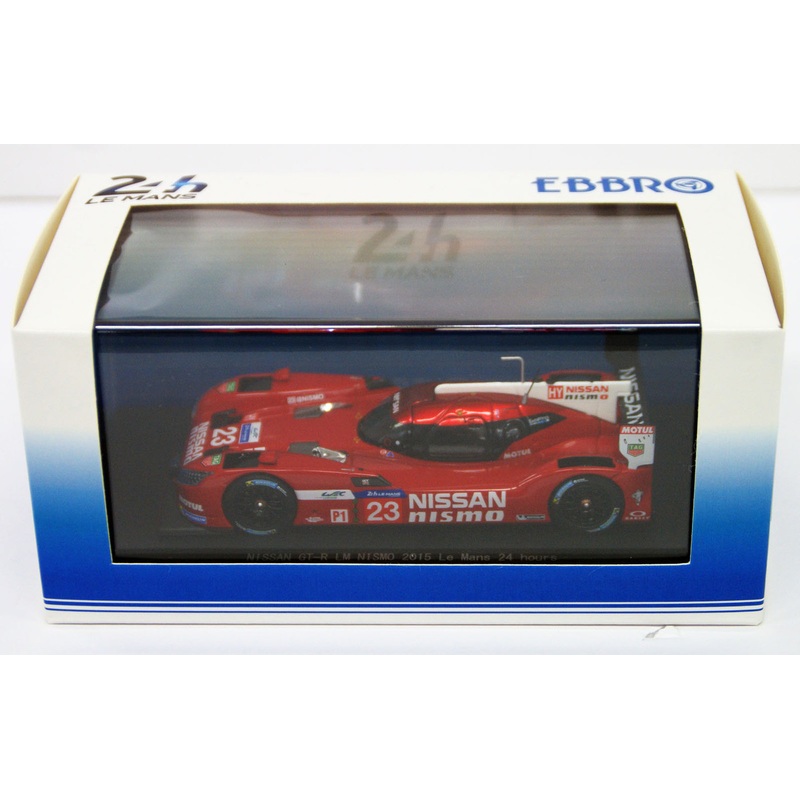 Ebbro 45256 NISSAN GT-R LM NISMO 2015 Le Mans 24 hours No.23 Red 1/43 Scale