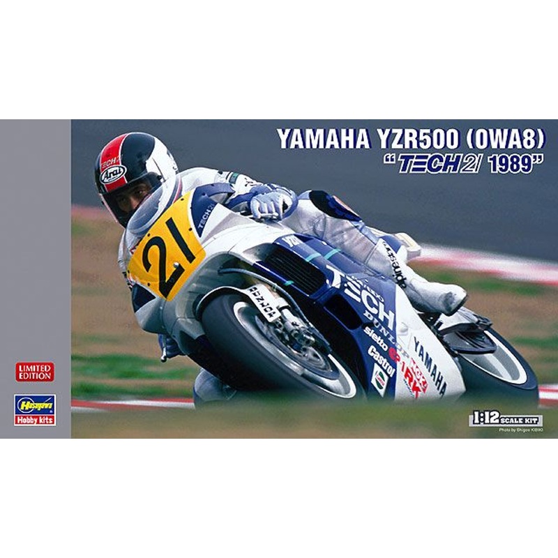 Hasegawa 1/12 Yamaha YZR500 (OWA8) ‘Tech 21 1989’ Plastic Model